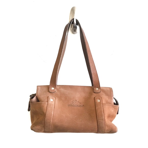 Longchamp Handbags - Longchamp Brown Leather Shoulder Bag